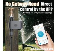 TEMU Temporizador de riego inteligente WiFi INSOMA, con control por aplicación, retraso por lluvia, IP55, temporizador de aspersor para césped, jardín, invernadero, grifo de 3/4"