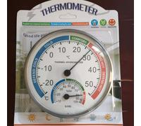 TEMU Termómetro e Higrómetro - de de -20℃ a 50℃, Medición de Humedad del 10% al 100%, Esfera Redonda Fácil de Leer con Indicador de Color, Montaje en Pared o para Uso Interior/Exterior