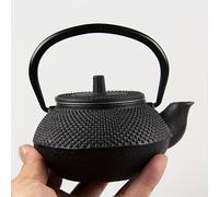 TEMU Tetera de Hierro Fundido, Estilo Japonés, Tetera con Infusor de Acero Inoxidable Extraíble, Teteras de Hierro Esmaltado Interno con Estilo , Hermoso