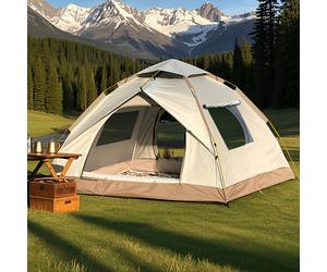 TEMU Tienda de campaña automática plegable, resistente al viento y al sol, ideal para excursiones en parques, al , vacaciones familiares en , diseño portátil, para las fiestas
