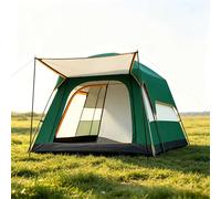TEMU Tienda de campaña para 2-4 con tapete de suelo y bolsa de almacenamiento, diseño de dos habitaciones y aberturas para una fuerte ventilación. Equipo de camping.