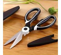 TEMU Tijeras de cocina de acero inoxidable de resistencia - Tijeras multiusos para comida para , pescado, carne, huesos de pollo, ensalada - Perfectas para barbacoas y uso doméstico
