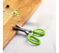 TEMU Tijeras de cocina multifunción de acero inoxidable de 3 capas, 1 pieza, tijeras para cebollín, picador de , tijeras de cocina de capas para
