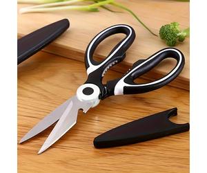 TEMU Tijeras Multiusos de Acero Inoxidable | Resistentes, Duraderas, Afiladas, Mango Ergonómico para Cortar, Abrir Cajas, Rebanar, Recortar, No Eléctricas