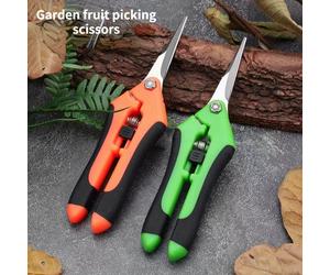 TEMU Tijeras para Recoger Frutas de Acero Inoxidable 2pcs, Tijeras para Recoger Frutas, Tijeras para Uvas, Tijeras para Podar Flores, Tijeras para Recoger Pimientos y Flores