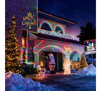 TEMU Tira de luces LED de 22M/12M/17M/7M - Guirnaldas de luces de de color para decoración de Navidad y Halloween, fácil instalación, festivo | Decoración navideña | Luces de color