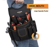 TEMU TKIGZNW T008 Bolso de Transporte para Herramientas de Cintura , Estuche de Cinturón de Ferretería Multibolsillos, Organizador de Cintura Portátil para Pequeñas Piezas para Trabajadores