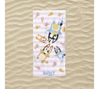 TEMU Toalla de playa Bluey para niños - Toalla de baño con estampado de helado, microfibra , 70x140 cm, de secado rápido, resistente a la arena