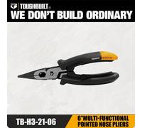 TEMU TOUGHBUILT TB-H3-21-06 Alicates de punta con punta de nariz multiusos de 6" Herramientas manuales