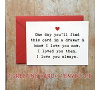 TEMU tu amor con una tarjeta sincera "" - Ideal para novia, novio, San Valentín o aniversario - Diseño hermoso que sobre
