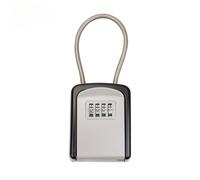 TEMU ¡ tu hogar con una de seguridad portátil a prueba de agua con cerradura de llave - combinación de 4 dígitos y código reseteable!