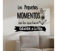 TEMU Un Adhesivo de Pared Motivacional Español con un Diseño Floral y de , para Decorar Dormitorios, Salas de Estar, Comedores, Oficinas en Casa o Como una Obra de Arte Removible para el de Tu Sofá