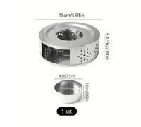 TEMU Un calefactor de té portátil de acero inoxidable para uso al , adecuado para té herbal y de , que el té sin necesidad de enchufarlo.