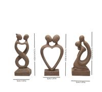 TEMU Un de esculturas abstracto que representan a una pareja en un , fabricadas con y resina - una adición sofisticada a la decoración de tu , ideal para exhibir en una TV o , con de
