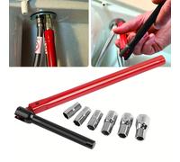 TEMU Un de vaso de 7 piezas, vasos de 8-14 mm y una herramienta de extracción de grifos, adecuado para desmontar e instalar plomería de cocina y baño y válvulas de grifos