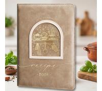 TEMU Un diario de recetas vacío de 150 páginas con una cubierta impermeable - un cuaderno ideal para anotar tus recetas - un encantador libro de cocina para organizar tus creaciones culinarias