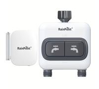 TEMU Un juego completo de temporizador de riego inteligente IP54 con Wifi y para un de riego automático de jardín, que un controlador de aspersores por goteo y una válvula.