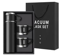 TEMU Un juego de vasos térmicos de acero inoxidable de 15 onzas - Vasos de viaje con tapas, que mantienen las bebidas frías o calientes horas, adecuados para actividades al aire libre y uso en