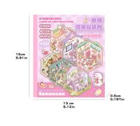 TEMU Un lindo libro de pegatinas con un tema de conejos, que diferentes, sin pinzas, pegatinas de , en miniatura 3D, reutilizable, con opciones de disponibles