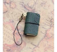 TEMU Un Mini Cuaderno de Cuero con una Cubierta Vintage, para Viajeros, con 64 Páginas