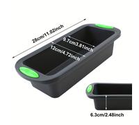 TEMU Un molde rectangular para hornear tostadas que se puede usar para hacer muffins, pan, pasteles, tartas, chocolate, gelatina, etc.