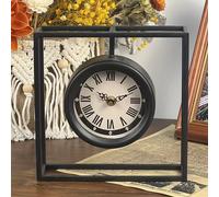 TEMU Un reloj decorativo para , con un diseño vintage shabby chic, para realzar la decoración de tu o