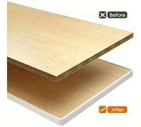 TEMU Un Rollo de Banda de Autoadhesiva de TPE de U, Protector de de Veneración Decorativo, 2Cm X 5M, Adecuado para Muebles, Encimeras, Mesas y Estantes - de Material Plástico