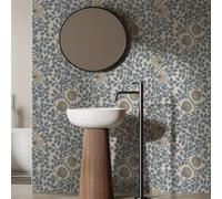 TEMU Un Rollo de Papel Tapiz Autoadhesivo Retro Pastoral en Relieve, Impermeable para Renovación de Paredes de , Dormitorio y Armario de Comedor