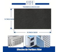 TEMU Un Rollo de Pre-filtro de Esponja Grande | Compatible con la Mayoría de los Aire Acondicionados, Botes de Basura, Deshumidificadores | Reemplazo de Filtro de Purificador de Aire