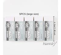 TEMU Un set de 5 de borrar de PVC de rendimiento - Goma 4B, ideal para , y dibujo de exámenes - Súper limpio, sin residuos - Papelería para con colores y diseños brillantes