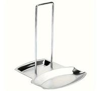 TEMU Un soporte para tapas de ollas de acero inoxidable, estante de almacenamiento, sin perforaciones, para encimera, soporte para sartén de drenaje, estante desmontable