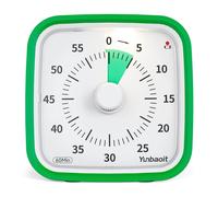 TEMU Un temporizador visual de para estudio silencioso y gestión del de trabajo, equipado con indicadora de batería (verde)