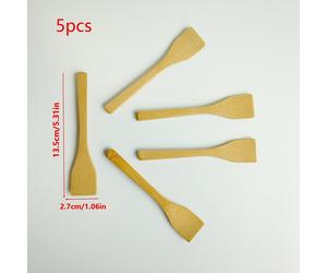 TEMU Una pequeña espátula de bambú para extender rellenos, salsas, cremas y miel, para mezclar en un mini olla