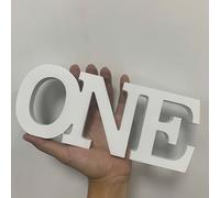 TEMU Una sola pieza de un gran letrero 'ONE' para la del primer , adecuado para niños como para niñas. Ideal para sesiones de fotos y decoraciones para de de un bebé de un año.