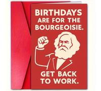 TEMU Una tarjeta de creativa diseñada para amantes del marxismo, muy adecuada como regalo de para reelaboración, y también adecuada para diversas ocasiones como Halloween, Navidad, y