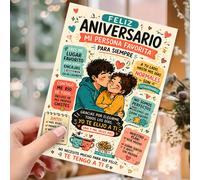 TEMU Una tarjeta de felicitación junto con un sobre, tarjeta de aniversario para una pareja , para que celebran , y el , expresando , devoción y en un romántico