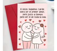 TEMU Una tarjeta de felicitación , para que celebran su amor duradero y . Es un regalo ideal de pareja para aniversarios, San Valentín.