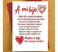 TEMU Una tarjeta de felicitación sincera que transmite el afecto y la conexión de una con su , ideal para , aniversarios o cualquier ocasión especial para honrar familiar