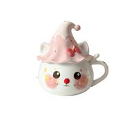 TEMU Una taza de cerámica con un gato, ideal para leche y café - Reutilizable, para café y todas las bebidas - un regalo ideal para familiares y para Navidad, Año y San Valentín
