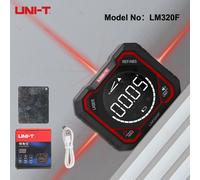 TEMU UNI-T Medidor de Ángulo Digital con Nivel Láser, Transportador Profesional 3 Líneas Láser 1000mAh Recargable y Relativos Inclinómetro 4 Magnéticos Goniometro Digital LM320F