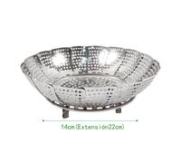 TEMU Vaporizador Plegable de Acero Inoxidable / Cesta de Vapor Multifunción / Colador Expandible para Cocina / Vaporizador Ajustable para Verduras
