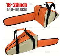 TEMU Variea-1pc Bolsa de transporte para motosierra de resistencia en beige naranja, almacenamiento de herramientas ajustable de tela Oxford, portátil para adiciones de 16", 18", 20"