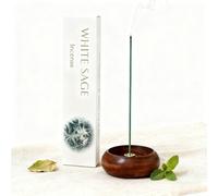 TEMU Varillas de incienso de con soporte de madera, amaderado, para yoga, meditación, varillas de incienso, limpieza de energía negativa