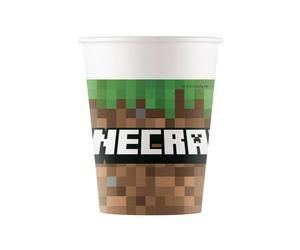TEMU Vasos de Papel de Minecraft, 200 ml, Paquete de 8