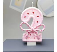 TEMU Vela Digital con de Rosados, Decoración para Hornear, Enchufe 0-9, Vela de Princesa para de , Vela para Pastel Interior