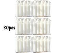 TEMU Velas de Campana Blancas Sin - Velas Taper Cortas de 2 Pulgadas - 30 Velas de Campana, Velas Mini para Rituales, Oración, Cenas, Fiestas, Ceremonias, Shabat