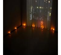 TEMU Velas solares para iluminación comercial, industrial y en exteriores, un paquete de 6 luces de té solares LED sin llama, ideales para faroles de ventana, , jardines y decoraciones de patio