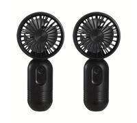TEMU Ventilador personal portátil pequeño velocidades para viajes, ventilador de pestañas recargable por USB con batería
