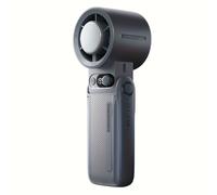 TEMU Ventilador portátil eléctrico recargable, 6000mAh, con paquete de hielo, turbo de de 199 velocidades, pantalla digital - silencioso, ideal para exteriores, y viajes al