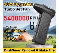 TEMU Ventilador turbo de velocidad y potencia, soplador de polvo portátil multifuncional para camping, motor sin escobillas. múltiples accesorios. regalo de o vacaciones para de tu esposo